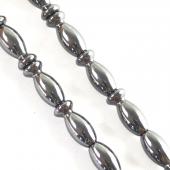 Non magnetic Hematite Beads, Vase, black, 8x18mm, Hole:Approx 1.5mm, Length:15.5 Inch, Approx 22PCs/Strand, Sold By Strand